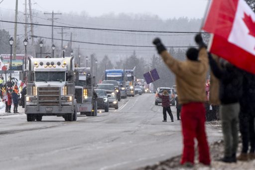 Hoe Canadese truckers het protest tegen Trudeaus pandemiebeleid voorttrekken